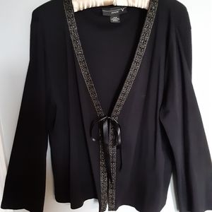 Venezia Black Decorative Sweater.